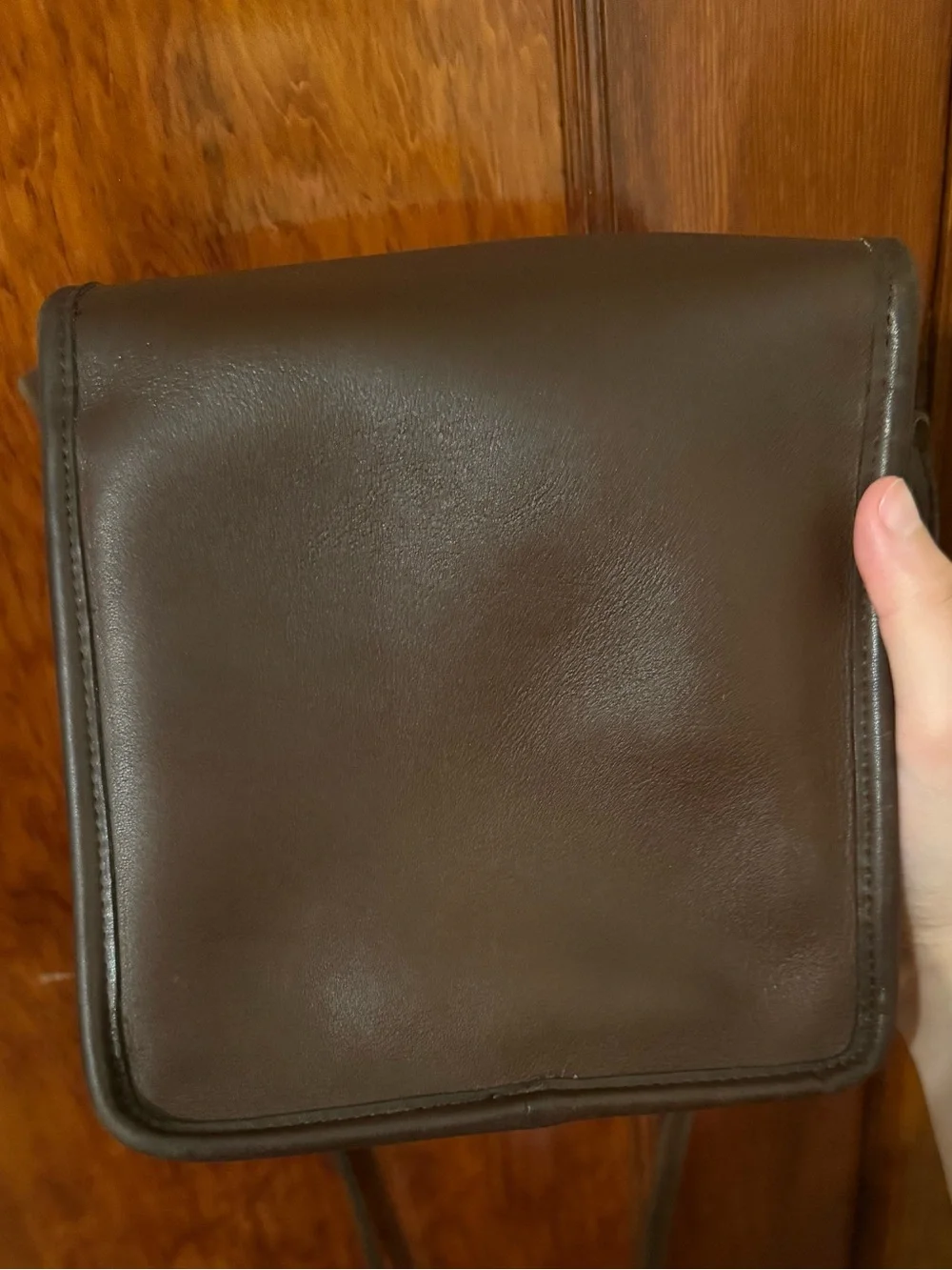 Vintage Coach Compact Pouch- Mahogany